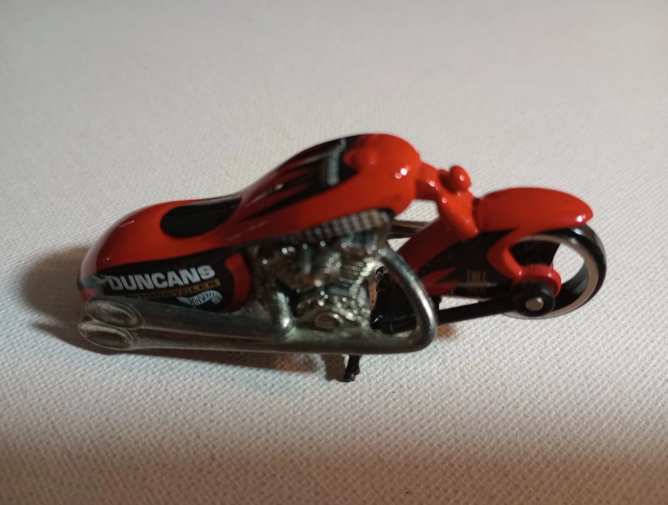 1996 Hotwheels Scorchin' Scooter Motorcycle Duncan's Motorcycles Red/Black - Image 2 of 4