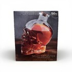Halloween Skull Glass Decanter Bottle with cork, 750 ml, Liquor or Wine Bottle