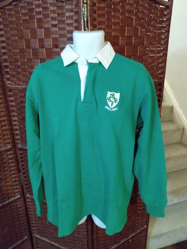 Vintage Barbarian Ireland Rugby Jersey Polo Shirt  XXL 90s - Bild 1 von 6