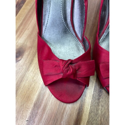 Kenneth Cole Reaction Womens 7.5 M Stiletto Rags to Riches Tall High Heel Fabric - Picture 10 of 16