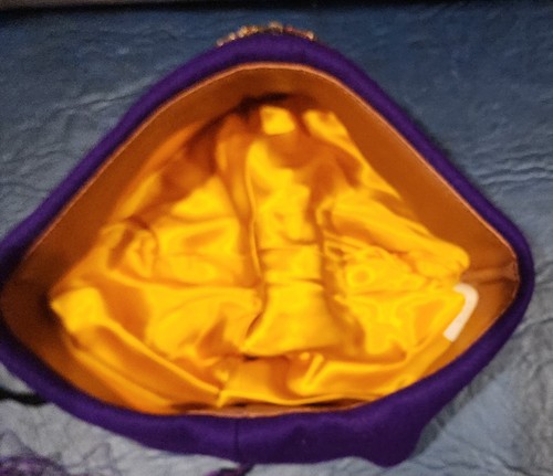 Loyal Order of Moose Lodge Hat Purple Satin and Felt w/Faux Diamonds 7 1/4 - Picture 6 of 9