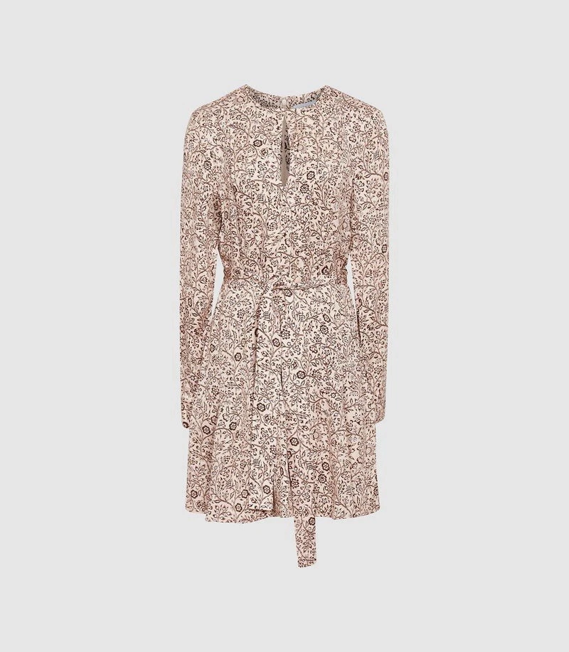 Reiss Billie Paisley Printed Mini Dress Size UK 10 £188.00 - Image 4 of 4