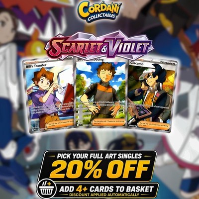 Pokemon - Scarlet & Violet Era - Full Art Trainer Singles - Karte aussuchen