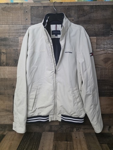  TOMMY HILFIGER WATER RESISTANT WINDBREAKER REGATTA YACHT JACKET Y2K Preppy XL - Picture 2 of 13