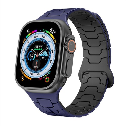 For Apple Watch Series 10 9 8 7 6 SE 42-49mm Magnetic Silicone Watch Band Strap - Picture 8 of 78