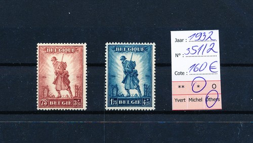 LS42624 Belgium 1932 infantry soldier fine lot MH cv 160 EUR