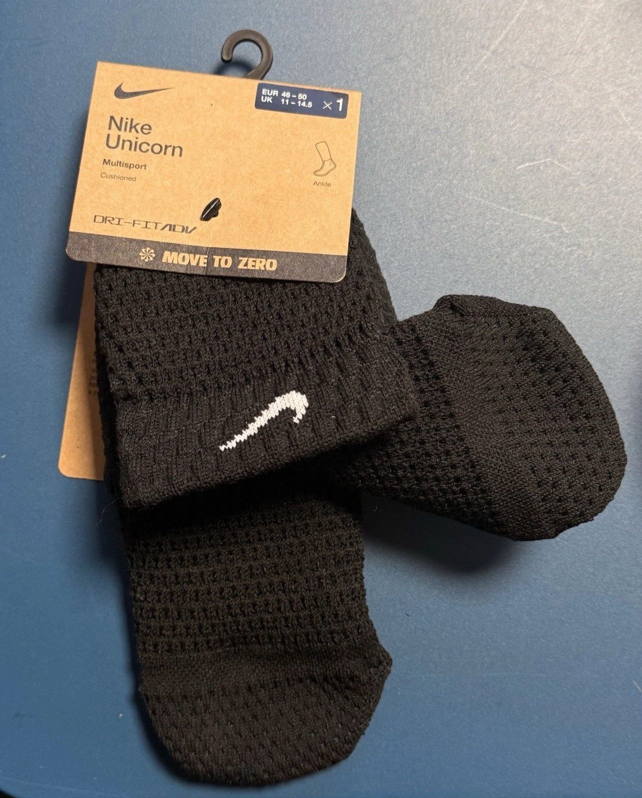 UK 11-14.5 EU 46-50 Nike UnicornDri-FIT ADV Cushioned Ankle Socks (1 Pair)