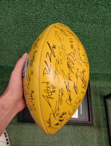 2018 Green Bay Packers Football Autographed 100 Seasons Give Back + Brett Favre - Picture 7 of 10