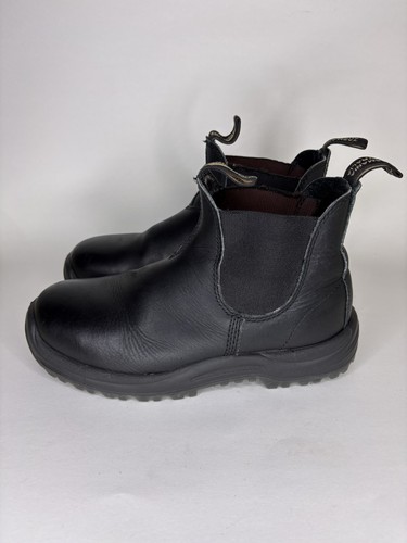 Stivali Chelsea Blundstone Originals punta acciaio uomo UK 6,5 US 7,5 pelle nera - Foto 10 di 16