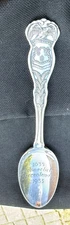 1935 Connecticut Tercentenary Sterling Spoon -  Wm Rogers Mfg - 6"