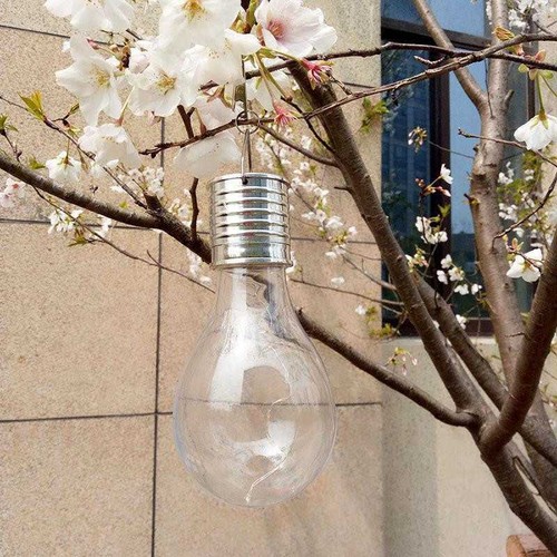 LED Rotatable Light Bulb Waterproof Solar Hanging Lamp Garden Camping Decor - Bild 12 von 17