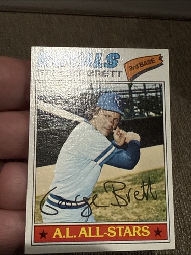 Tarjeta de béisbol George Brett 1977 Topps # 580 ex-nm Kc Royals - Imagen 14 de 20