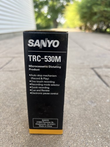Brand New SANYO TRC-530M Microcassette voice recorder Vintage - Picture 4 of 4