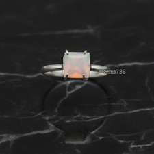 Welo Opal Gemstone 925 Sterling Silver Ring Handmade Jewelry Gift For Valentine