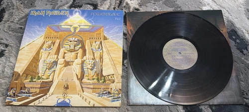 Iron Maiden ‎– Powerslave 1st Uk Pressing Vinyl LP 1984 Capitol EMI