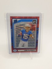 2024 Panini Donruss - Rookie Ladd McConkey #328 Optic Preview Red Wave Prizm RC