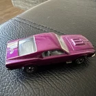 Mattel Hot Wheels Vintage Custom Mustang 1968 Purple Diecast Car Red Wheels