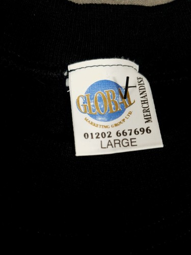 Agatha Christie Mousetrap Sweatshirt Mens Large L Black 90s VTG London Theatre - Picture 3 of 6