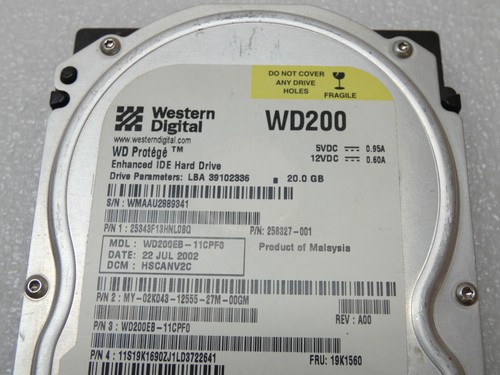 Disco duro Western Digital WD200 WD200EB 20 GB IDE - Imagen 4 de 4
