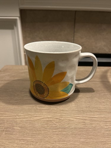 POTTER'S CORNER Ceramic Sunflower Coffee Mug Handcrafted 16oz Mug cute Speckled - Imagen 5 de 6