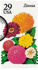 FLOWERS ON STAMPS - Vintage US Bundles (25 stamps per design) FREE SHIPPING
