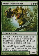 Baloth Woodcrasher -Foil Light Play MTG Zendikar