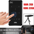 MINI Smart WiFi Beamer Projektor DLP 5G Bluetooth Pocket 1080P 4K FHD Heimkino