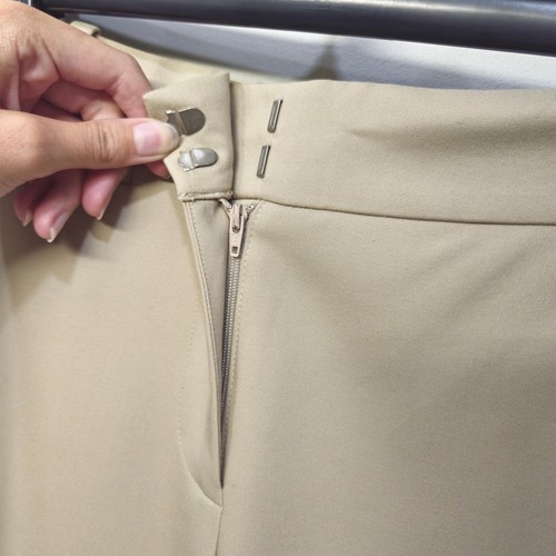 Ann Taylor Hose Damen Größe 10 Khaki Stretch Gerades Bein Signatur Passform - Bild 4 von 8