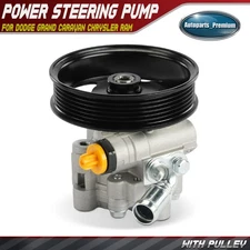 Power Steering Pump w/ Pulley & Inlet line for Dodge Grand Caravan Chrysler Ram