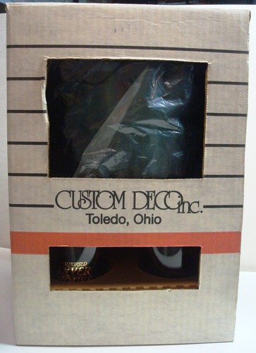 Inver House Scotch Whisky Scotland Ice Bucket 4 Old Fashioned Gold Glass NOS Vtg - Picture 10 of 12