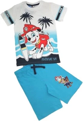 NICKELODEON Paw Patrol Set Sommerset Hose / Shorts + T-Shirt Jungen Gr. 122