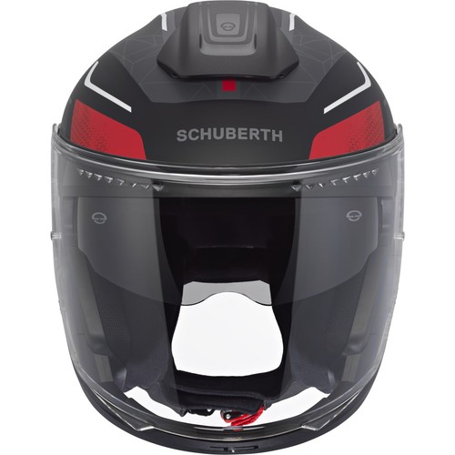 Casco Moto 59 (L) - Schuberth Casco Jet J2 Sigma - Nero Rosso Bianco Opaco - Foto 5 di 8