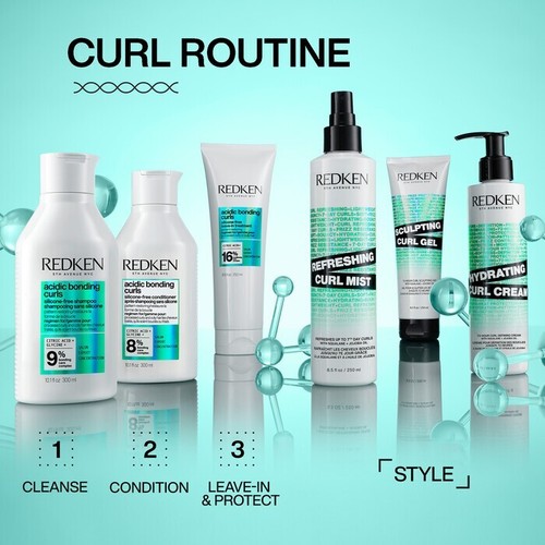 REDKEN ACIDIC BONDING CURLS SILICONE-FREE SHAMPOO & CONDITIONER 10.1 oz DUO - Picture 11 of 13