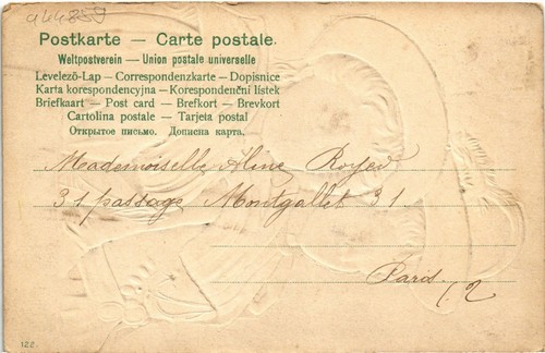 PC FOLKLORE MIT SEIDENSTICKEREI GEPRÄGT (a44859) - Bild 2 von 2