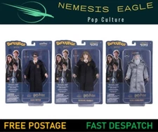 HARRY POTTER BENDYFIGS HARRY HERMIONE DUMBLEDORE NOBLE COLLECTION NEW & SEALED