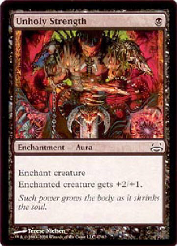 UNHOLY STRENGTH Divine vs Demonic MTG Magic the Gathering Cards DJMagic - Picture 1 of 1