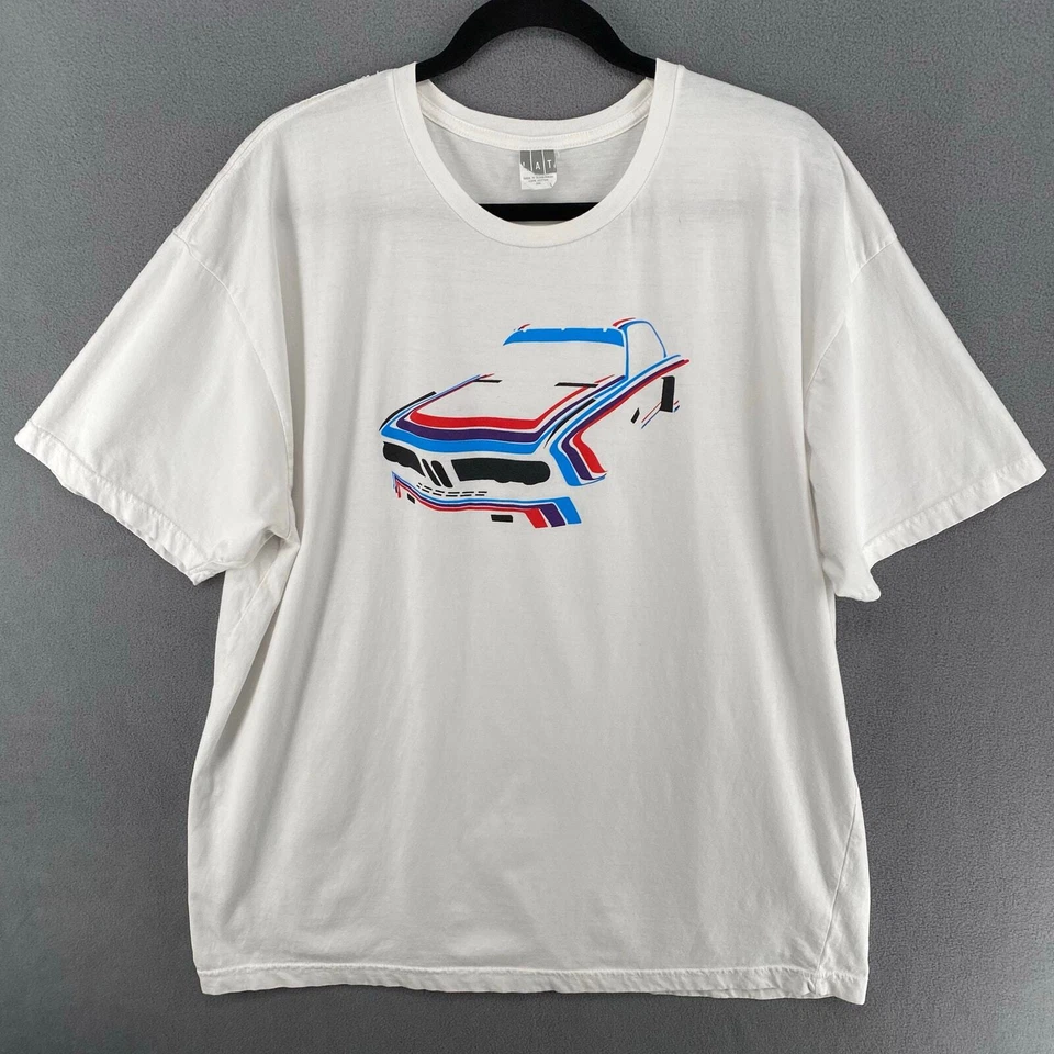 Camiseta BMW 3.0 CSL 2XL Blanca Martini Rossi Racing Rally Team Car Racing Foto 2 de 4