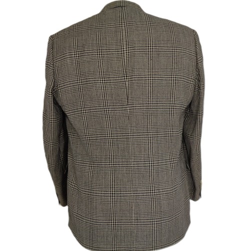 Christian Dior Vtg 2B Ventless Blazer Sport Jacket Houndstooth Wool Mens 46L* - Picture 16 of 24