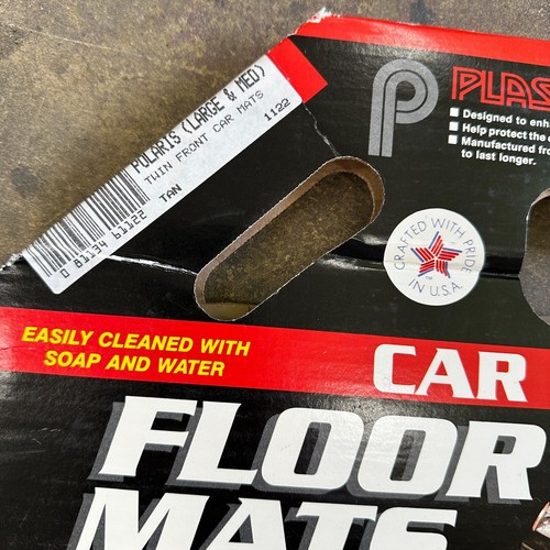 NOS Plasticolor Polaris Floor Mats LARGE/MED Car Carpet Rubber MULTIPLE COLORS - Picture 28 of 33