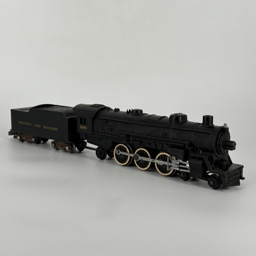 American Flyer Norfolk & Western N&W 565 4-6-2 Steam Locomotive & Tender S Scale - 第 3/23 張圖片