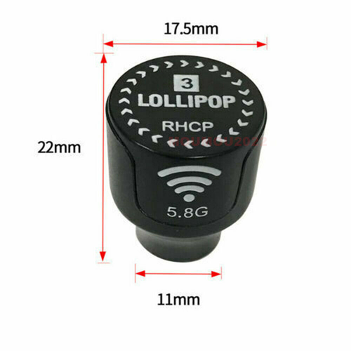 5.8G Lollipop 3 2.5Dbi RHCP Stubby Antenna FPV Antenna SMA / RP-SMA for RC Drone - Picture 2 of 16