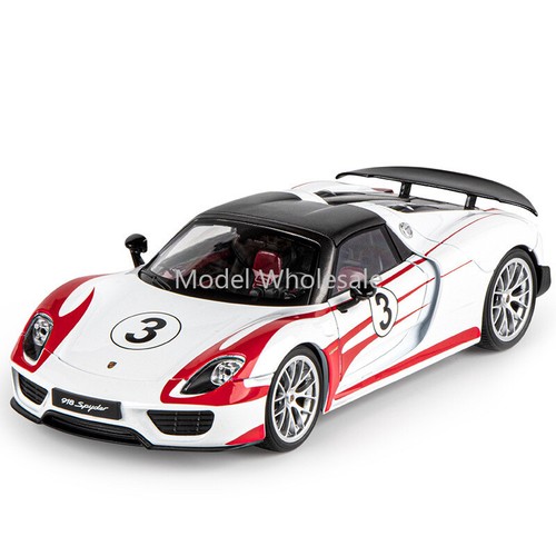 1:18 Diecast Vehicle for Porsche 918 Spyder Model Car Toy Sound Light Toy Gifts - Picture 15 of 16