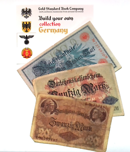 1914 Germany Empire Kaiser WW1 5 Mark Banknote
