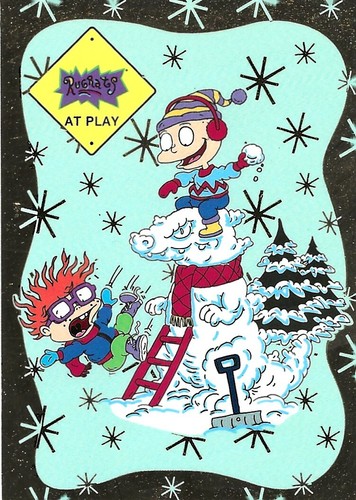 RUGRATS RUGRATS AT PLAY CARD RP2 SNOWBALL FIGHT BY TEMPO 1996 2500 EMITIDO - Imagen 4 de 7