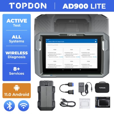 2026 TOPDON ArtiDiag900 Lite BT Bidirectional Full System Car OBD2 Scanner Tool