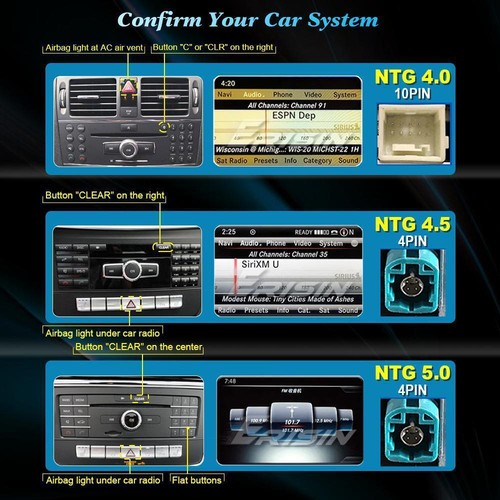 10.25"IPS Android 13 Autoradio CarPlay Navi DSP IPS Mercedes C-Klasse W204 4+64G - Bild 5 von 11