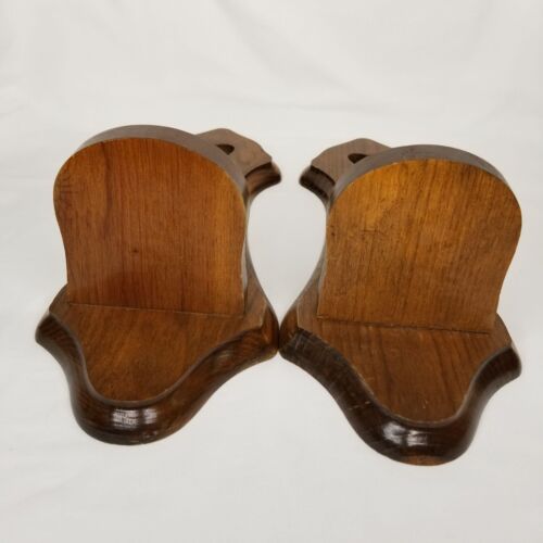 Soporte para velas con corte de corazón de madera apliques decoración colgante de pared vintage - Imagen 2 de 10