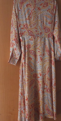 bnwt new silky floral paisely long summer maxi dress long sleeve multicoloured - Picture 6 of 6