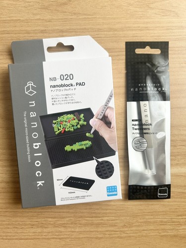 Nanoblock Pad NB-020 & Nanoblock Tweezers NB-019 Set Kawada JP New with Tracking - Picture 9 of 14