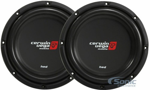Cerwin Vega HS102D 10" HED Series Shallow Mount Subwoofer - Picture 2 of 8